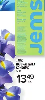 Metro JEMS NATURAL LATEX CONDOMS offer