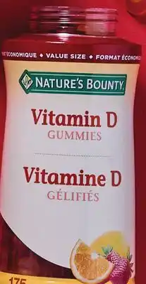 Metro NATURE'S BOUNTY TAMIN D GUMMIES offer
