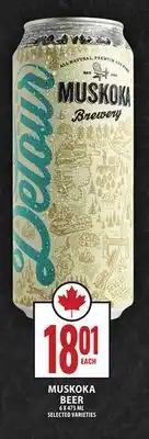 Food Basics MUSKOKA BEER offer