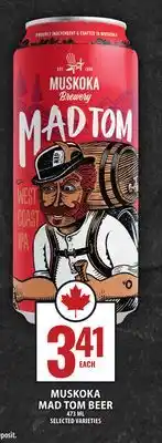 Food Basics MUSKOKA MAD TOM BEER offer