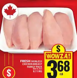 Food Basics FRESH SKINLESS CHICKEN BREAST offer