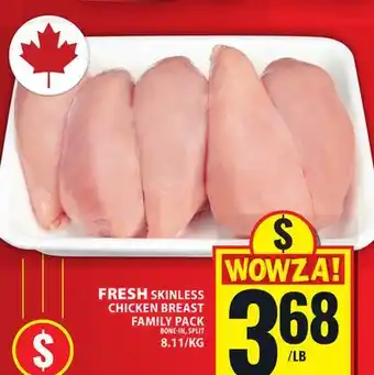 Food Basics FRESH SKINLESS CHICKEN BREAST offer