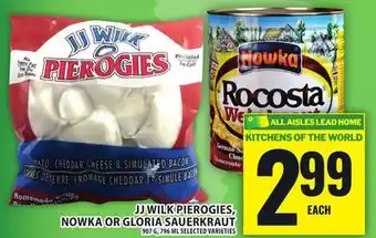 Food Basics JJ WILK PIEROGIES, NOWKA OR GLORIA SAUERKRAUT offer