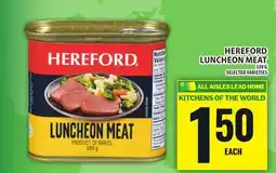 Food Basics HEREFORD LUNCHEON MEAT offer