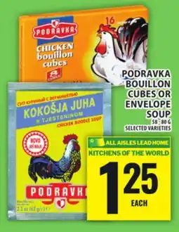 Food Basics PODRAVKA BOUILLON CUBES OR ENVELOPE SOUP offer