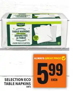 Food Basics SELECTION ECO TABLE NAPKINS offer