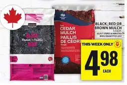Food Basics BLACK,RED OR BROWN MULCH offer