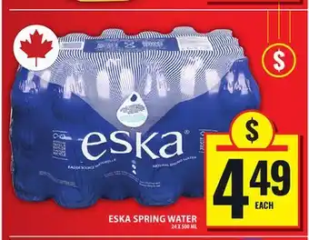 Food Basics ESKA SPRING WATER offer