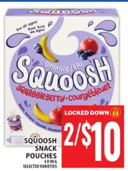 Food Basics SQUOOSH SNACK POUCHES offer