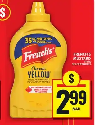 Food Basics FRENCH'S MUSTARD offer