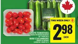 Food Basics GRAPE TOMATOES OR MINI CUCUMBERS offer