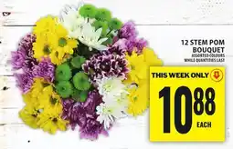 Food Basics 12 STEM POM BOUQUET offer