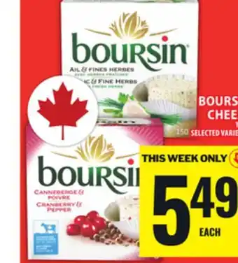 Food Basics BOURSIN CHEESE offer
