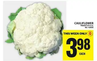 Food Basics CAULIFLOWER offer