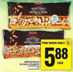 Food Basics IRRESISTIBLES IN-SHELL PEANUTS offer