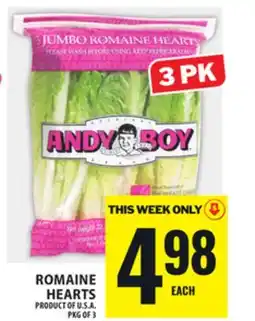 Food Basics ROMAINE HEARTS offer