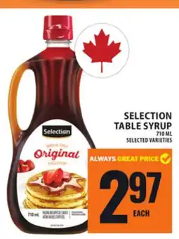 Food Basics SELECTION TABLE SYRUP offer