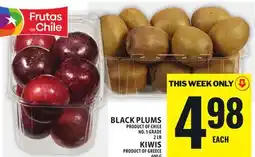 Food Basics BLACK PLUMS OR KIWIS offer