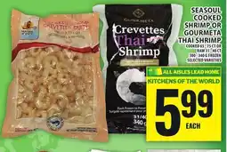 Food Basics SEASOUL COOKED SHRIMP OR GOURMETA THAI SHRIMP offer