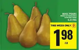Food Basics BOSC PEARS offer