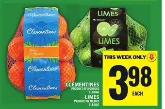 Food Basics CLEMENTINES OR LIMES offer