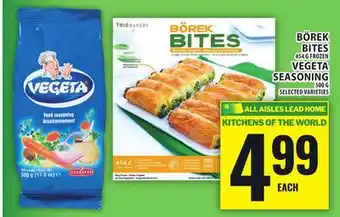 Food Basics BÖREK BITES OR VEGETA SEASONING offer