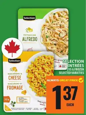 Food Basics SELECTION ENTRÉES offer