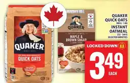 Food Basics QUAKER QUICK OATS OR INSTANT OATMEAL offer