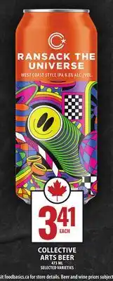 Food Basics COLLECTIVE ARTS BEER offer