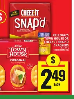 Food Basics KELLOGG'S TOWN HOUSE OR CHEEZ-IT SNAP'D CRACKERS offer