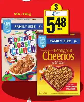 Food Basics GENERAL MILLS CEREAL offer