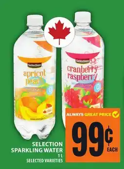 Food Basics SELECTION SPARKLING WATER offer