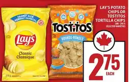 Food Basics LAY'S POTATO CHIPS OR TOSTITOS TORTILLA CHIPS offer