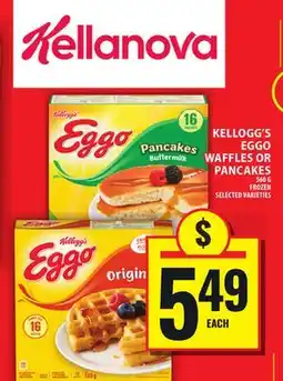Food Basics KELLOGG'S EGGO WAFFLES OR PANCAKES offer