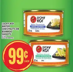 Food Basics LUCKY KOI WATER CHESTNUTS OR BAMBOO SHOOTS offer