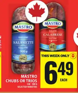 Food Basics MASTRO CHUBS OR TRIOS offer