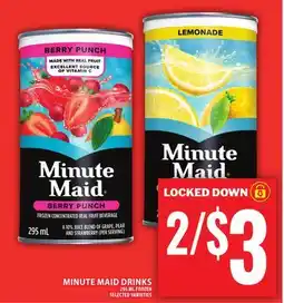 Food Basics MINUTE MAID DRINKS offer