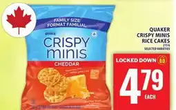 Food Basics QUAKER CRISPY MINIS RICE CAKES offer