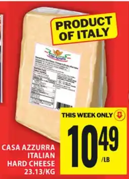Food Basics CASA AZZURRA ITALIAN HARD CHEESE offer