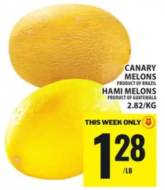 Food Basics CANARY MELONS OR HAMI MELONS offer