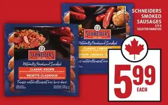 Food Basics SCHNEIDERS SMOKED SAUSAGES offer