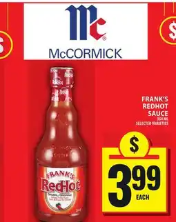 Food Basics FRANK'S REDHOT SAUCE offer