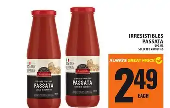 Food Basics IRRESISTIBLES PASSATA offer