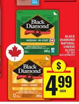 Food Basics BLACK DIAMOND NATURAL CHEESE SLICES offer