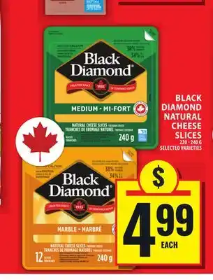 Food Basics BLACK DIAMOND NATURAL CHEESE SLICES offer