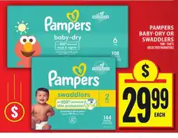 Food Basics PAMPERS BABY-DRY OR SWADDLERS offer