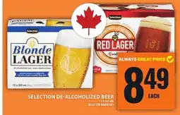 Food Basics SELECTION DE-ALCOHOLIZED BEER offer