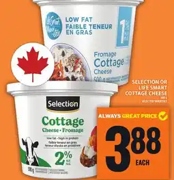 Food Basics SELECTION OR LIFE SMART COTTAGE CHEESE offer
