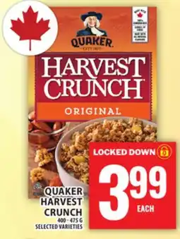 Food Basics QUAKER HARVEST CRUNCH offer