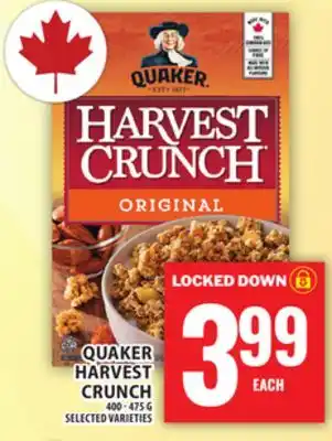 Food Basics QUAKER HARVEST CRUNCH offer